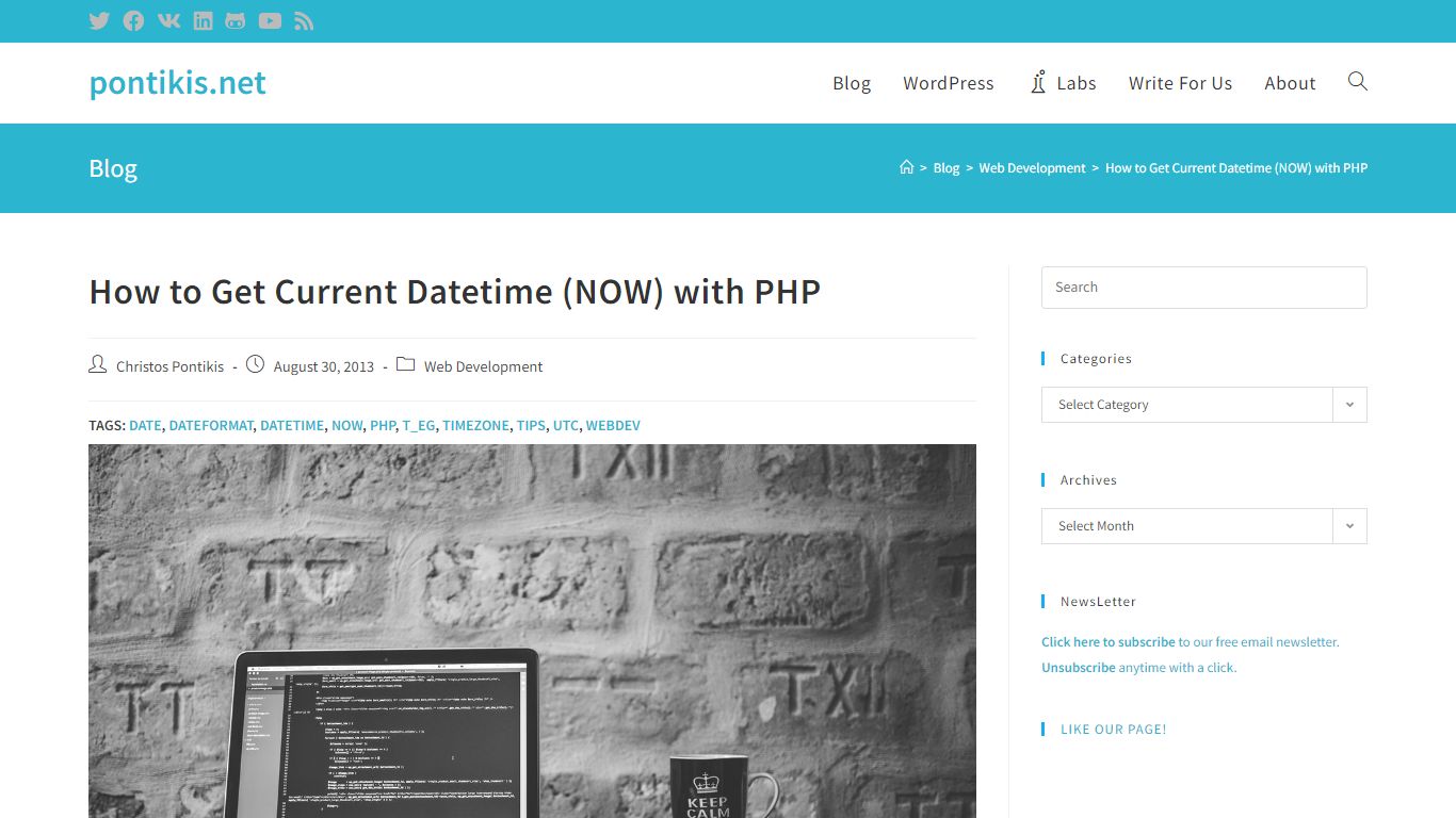 How to Get Current Datetime (NOW) with PHP - pontikis.net